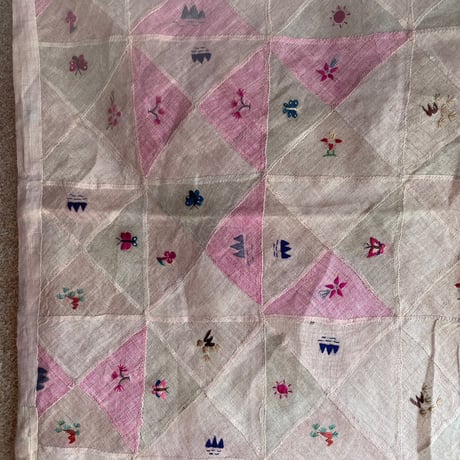 手刺繍のポジャギ アンティーク