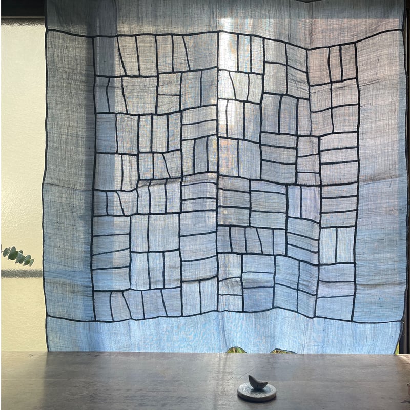 苧麻のポジャギ 100×40 ハンドメイド 苧麻のポジャギ 100×40 ハンドメイド その他