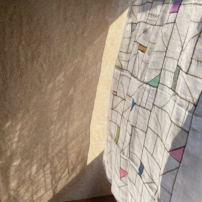 縦長のアンティーク生地のポジャギ カラー | hapun