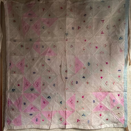 手刺繍のポジャギ アンティーク