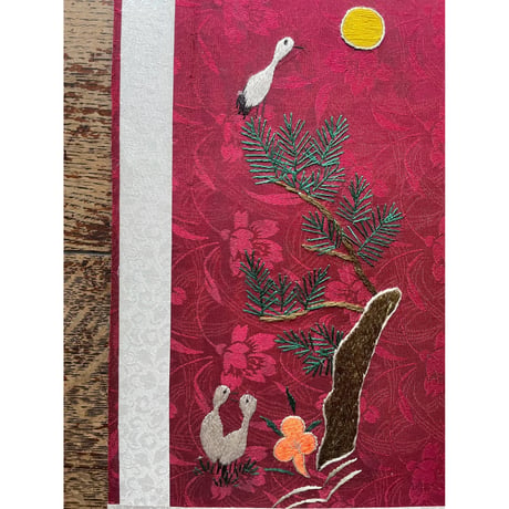 韓国の刺繍民画/百年同心/ヴィンテージ