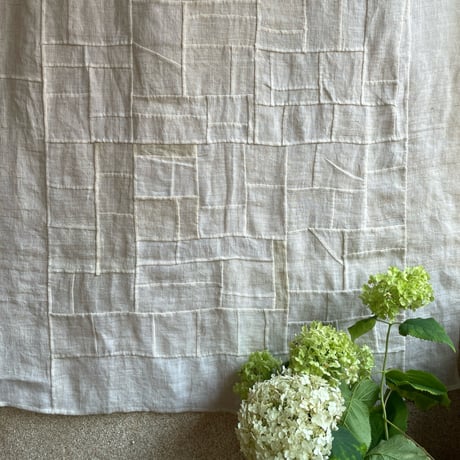 縦長のアンティーク生地のポジャギＢ