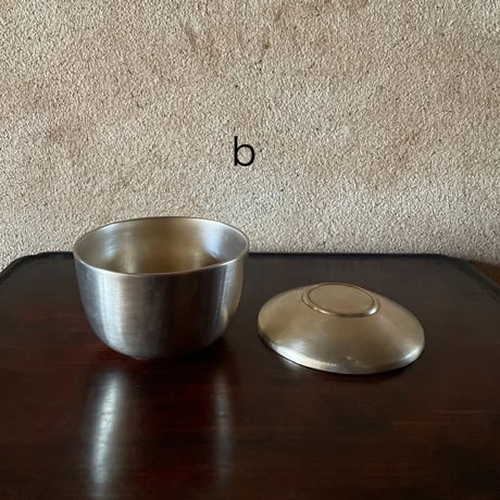 韓国の真鍮の蓋つき鉢 ヴィンテージ