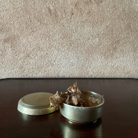 韓国の真鍮の蓋物 香合 ヴィンテージ