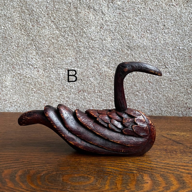 韓国の木彫りの鳥ペア ヴィンテージ | hapun