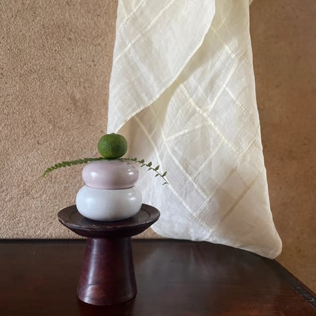 morina pottery/お餅 紅白