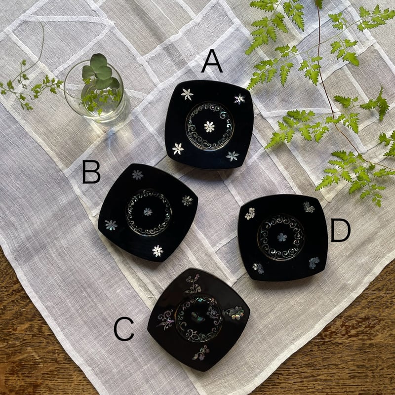 螺鈿細工の茶托 ヴィンテージ | hapun