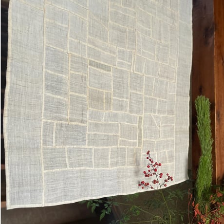 縦長のアンティーク生地のポジャギＢ