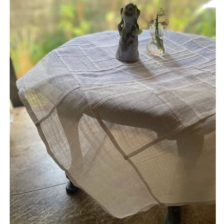 小ぶりなサイズのシャリ感のあるポジャギ1/アンティーク生地