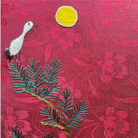 韓国の刺繍民画/百年同心/ヴィンテージ