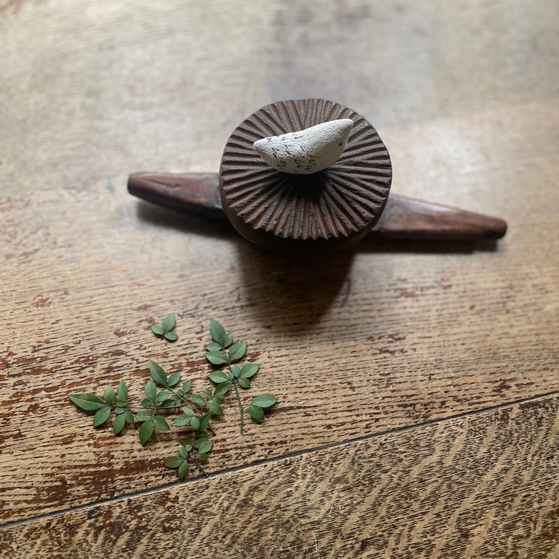 韓国の古い木のはんこ AとB 餅型 | hapun