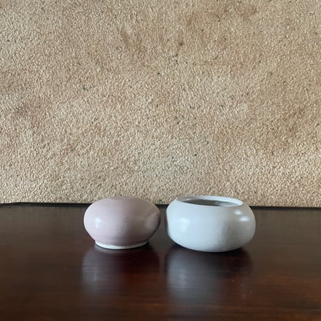 morina pottery/お餅 紅白