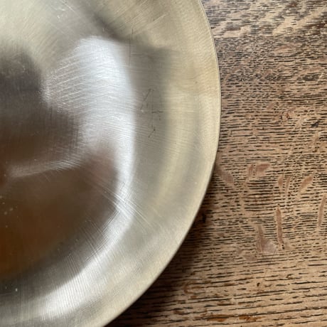 韓国の真鍮の丸い大皿 ヴィンテージ