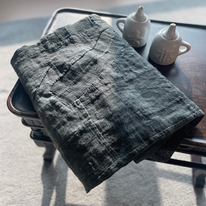 ダークグレーのポジャギ アンティーク | hapun