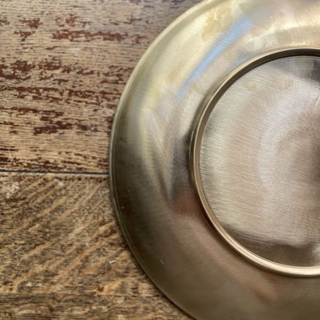 韓国の真鍮の丸い大皿 ヴィンテージ