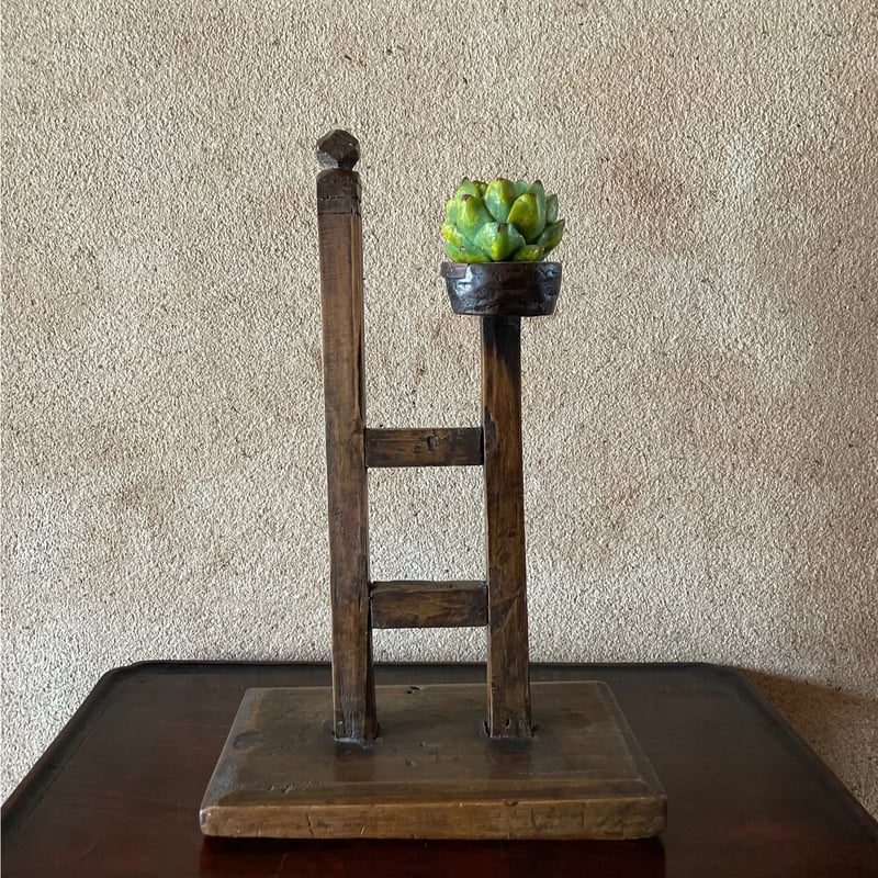 韓国の古い木の燭台 アンティーク | hapun