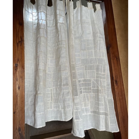 縦長のアンティーク生地のポジャギＢ