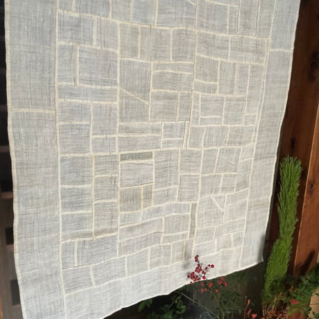 縦長のアンティーク生地のポジャギＢ