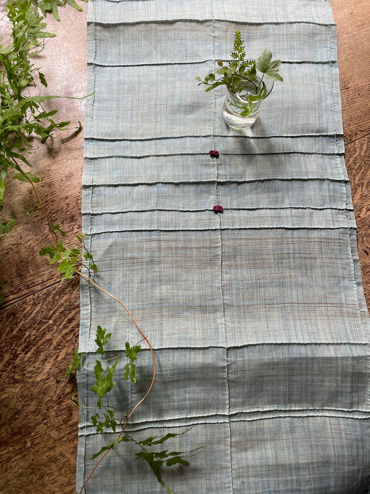 ⑥ポシャギ風タペストリー◯ハンドメイド ポジャギタペストリー/ブルー | hapun