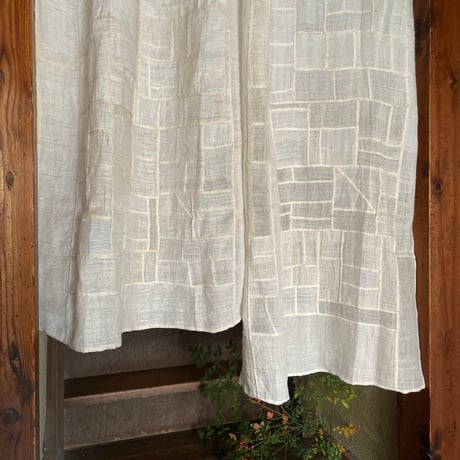 縦長のアンティーク生地のポジャギＢ