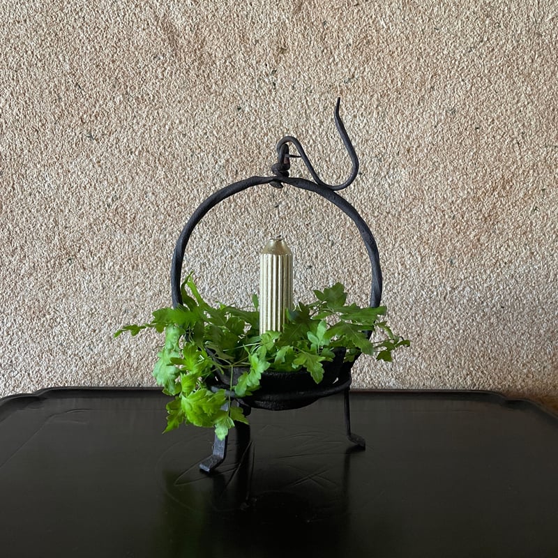 韓国の古い鉄の灯火器 アンティーク | hapun