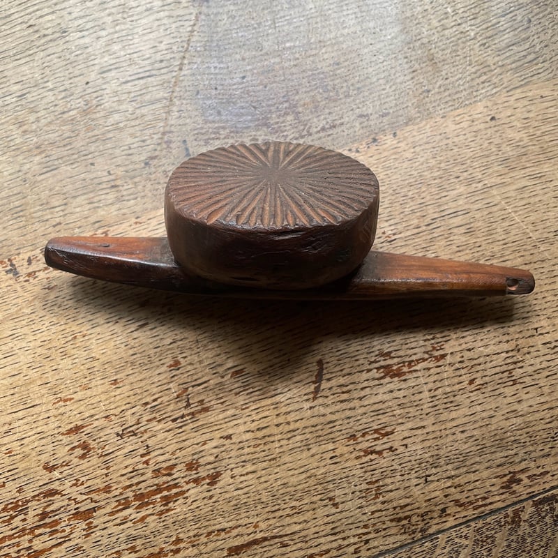 韓国の古い木のはんこ AとB 餅型 | hapun