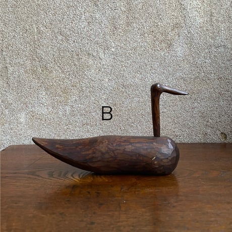 韓国の木彫りの鳥 ナチュラル ヴィンテージ
