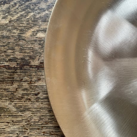 韓国の真鍮の丸い大皿 ヴィンテージ