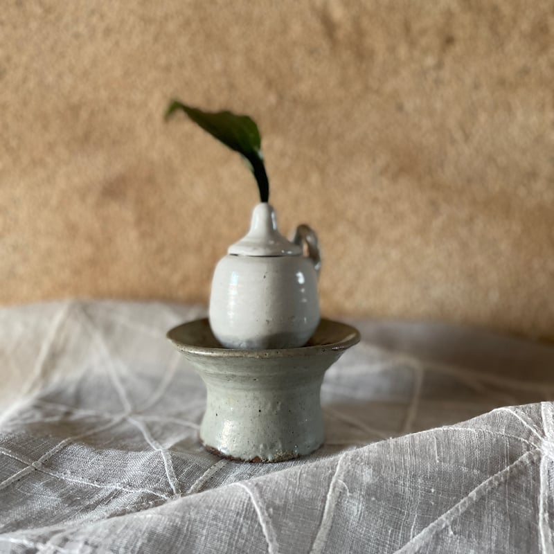 韓国の陶器のオイルランプ ヴィンテージ | hapun