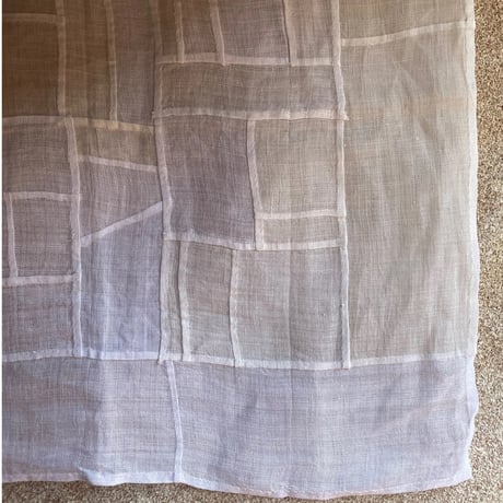 小ぶりなサイズのシャリ感のあるポジャギ1/アンティーク生地