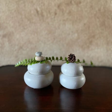 morina pottery/お餅 マットな白 小
