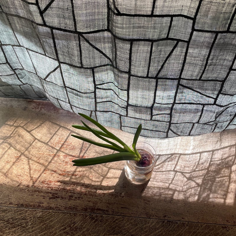 ダークグレーのポジャギ アンティーク生地 | hapun