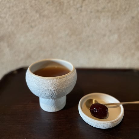 hapun pottery/フリーボウル ナチュラル 変形シリーズM