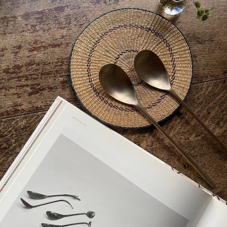 韓国の真鍮の長いスッカラ ヴィンテージ