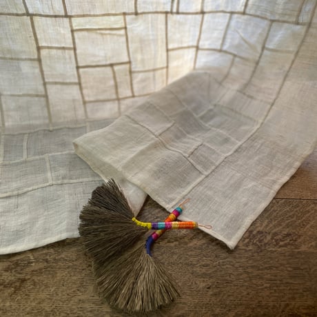 縦長のアンティーク生地のポジャギＢ