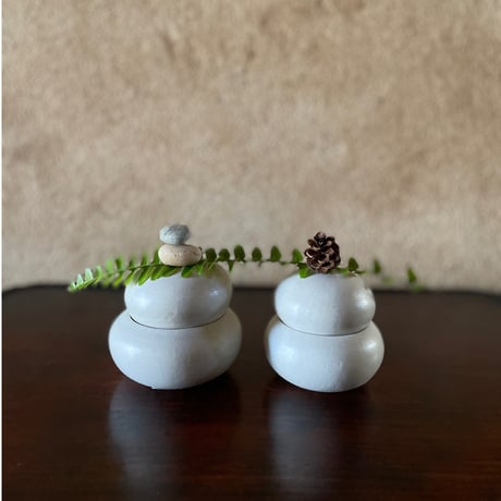 morina pottery/お餅 マットな白 中