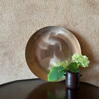 韓国の真鍮の丸い大皿 ヴィンテージ