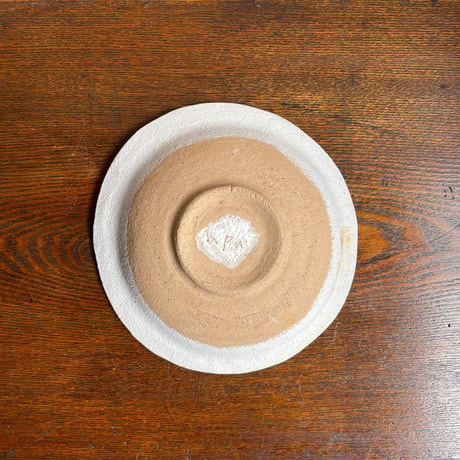 hapun pottery/パスタ・カレー皿  黒とオフホワイト変形シリーズ
