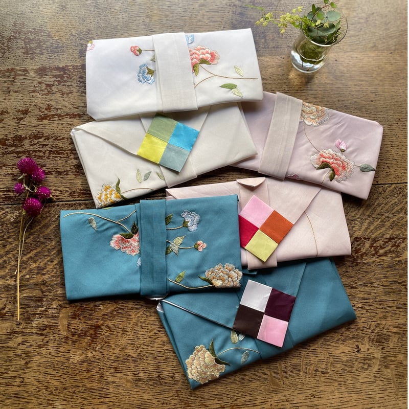 韓国の刺繍の布封筒/ヴィンテージ | hapun 