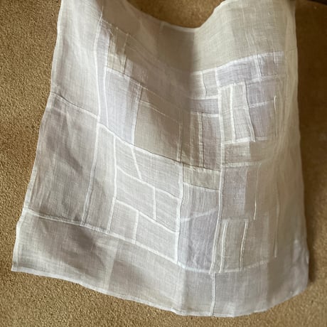 小ぶりなサイズのシャリ感のあるポジャギ1/アンティーク生地