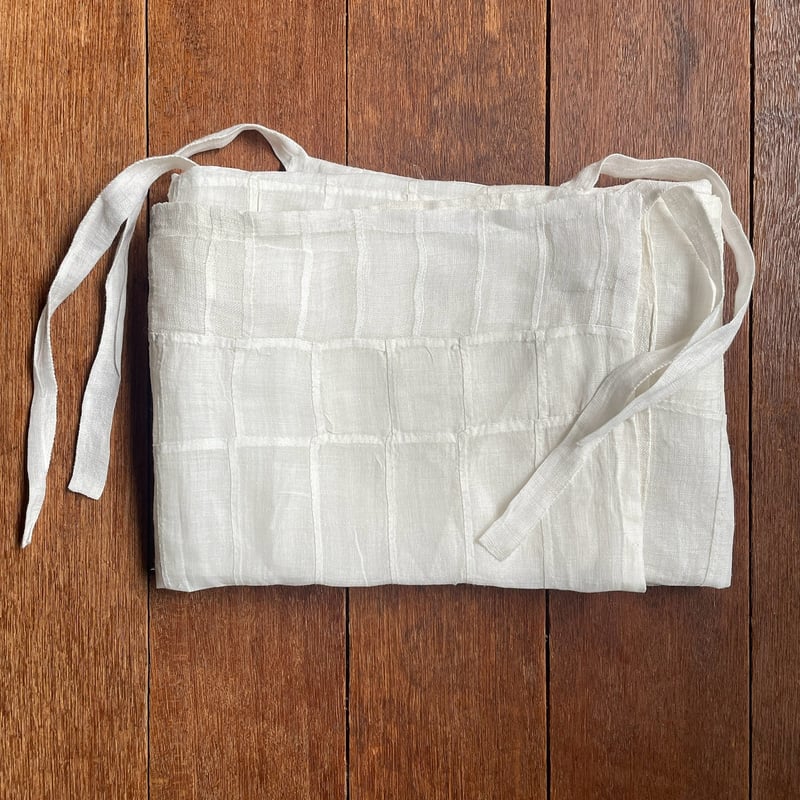 シンプルパターンの白いポジャギ/アンティーク | hapun