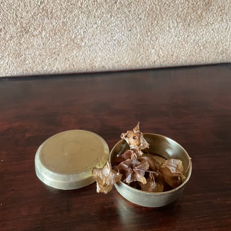 韓国の真鍮の蓋物 香合 ヴィンテージ