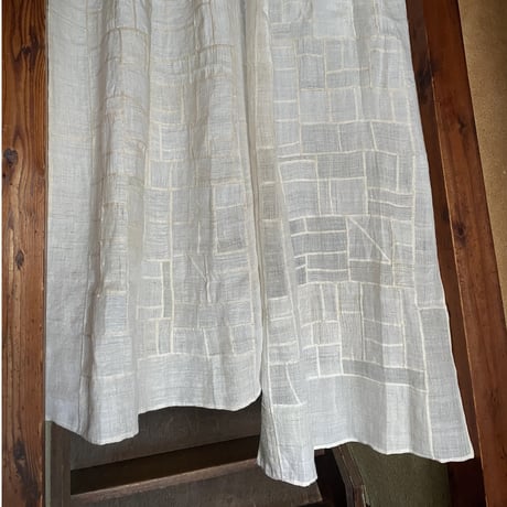 縦長のアンティーク生地のポジャギＢ