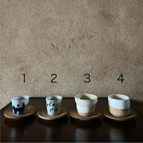 無垢木目の茶托 ヴィンテージ