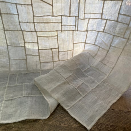 縦長のアンティーク生地のポジャギＢ