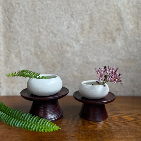 morina pottery/お餅 マットな白 小