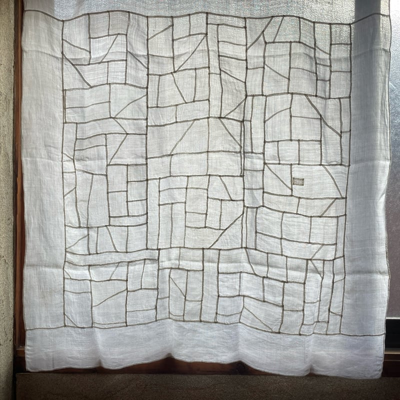 正方形のアンティーク生地のポジャギ | hapun