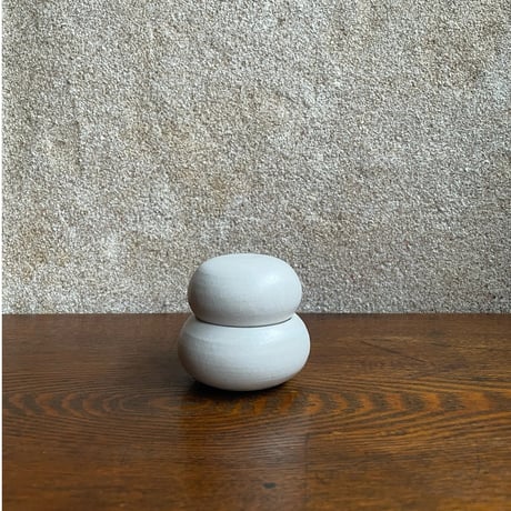 morina pottery/お餅 マットな白 小