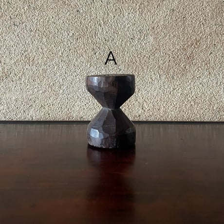 韓国の古い木のはんこ AとB 餅型