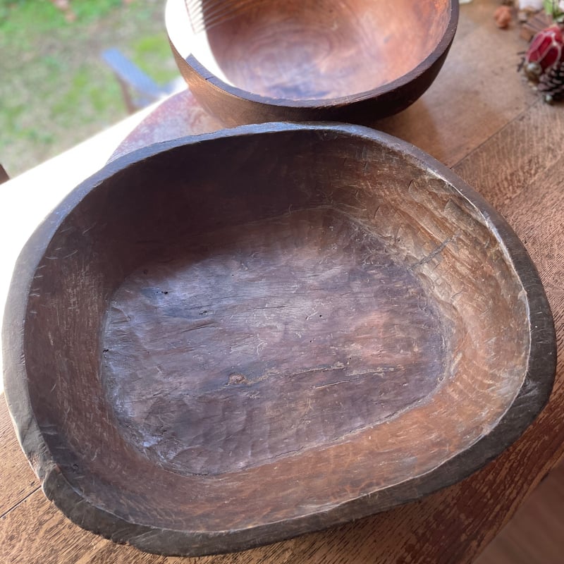 木彫りの鉢 くりぬき ハムジバク アンティーク | hapun
